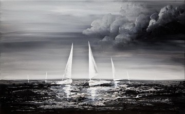 海の風景 Painting - 抽象的な海景025